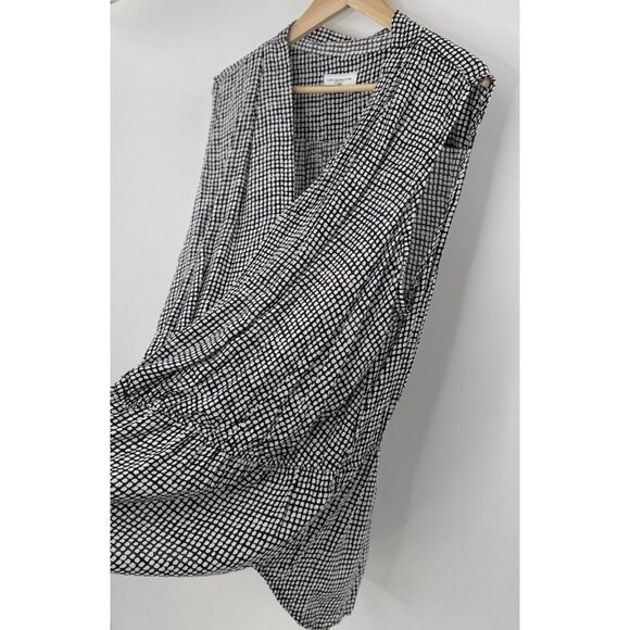 Liz Claiborne Plus Size Peplum Sleeveless Faux Wrap Rayon Blouse‎ Size 3x Boho - Picture 4 of 8